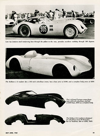 magizine article on kellison J cars 1960