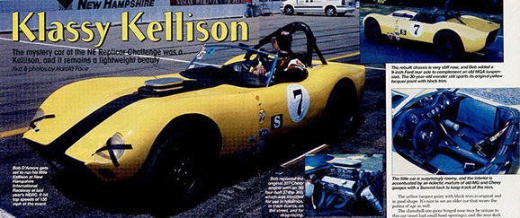 magizine article on kellison J car vintage racing