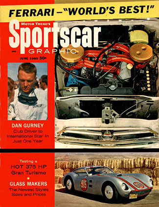 sports car graphic cover showing kellison 905 on the cover